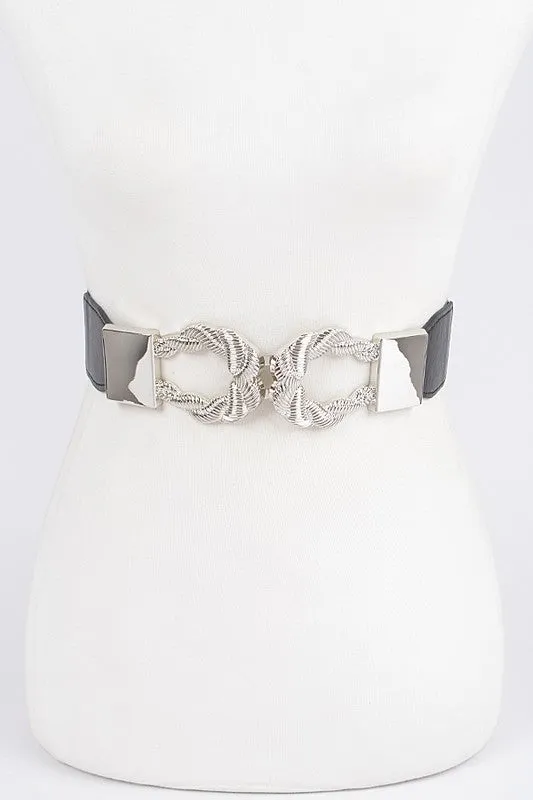 Presley Twist Link Cuff Elastic Belt