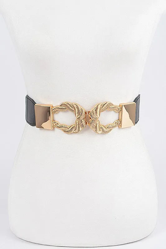 Presley Twist Link Cuff Elastic Belt