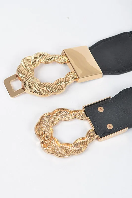 Presley Twist Link Cuff Elastic Belt