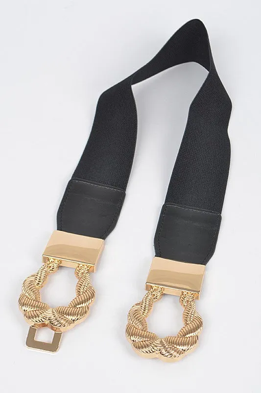 Presley Twist Link Cuff Elastic Belt
