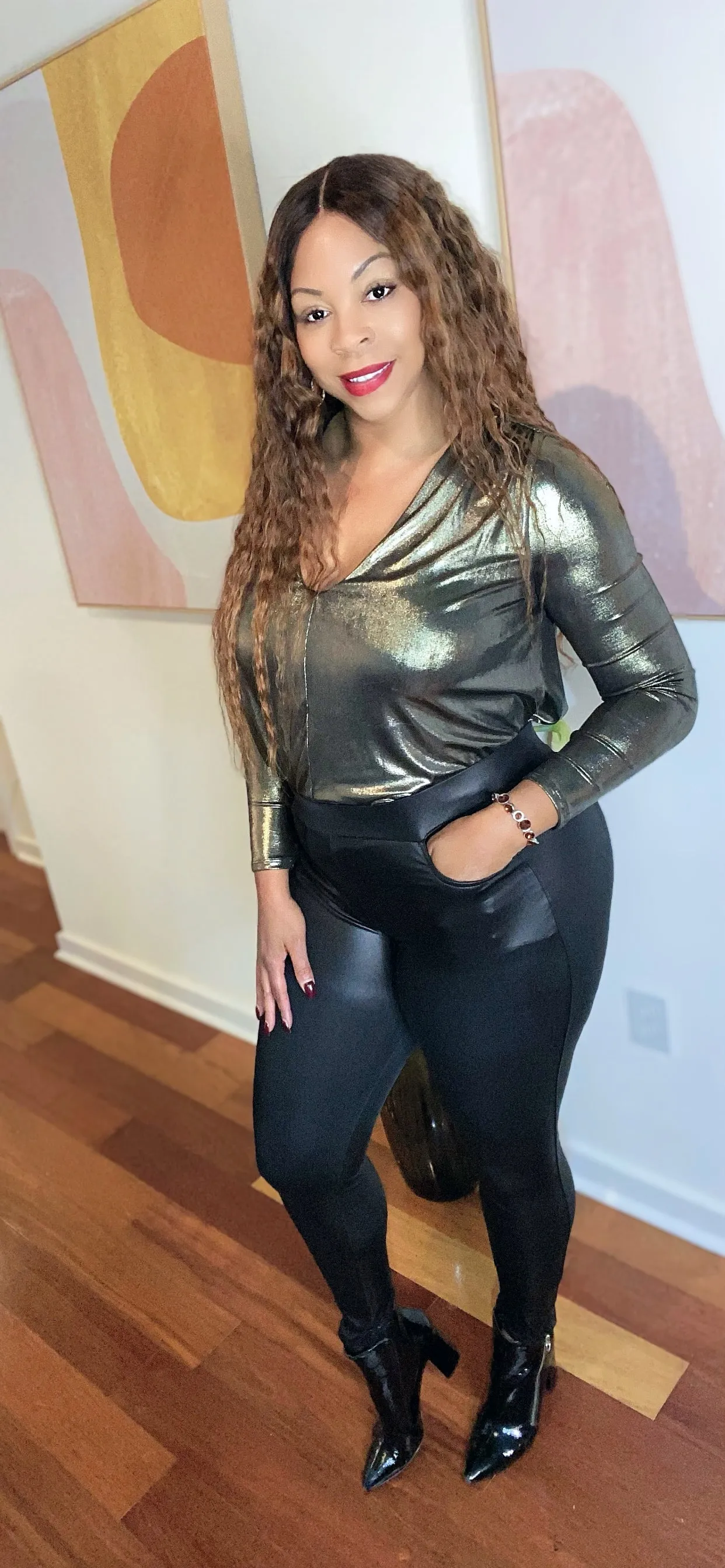 PU Leather Pocket Pants! Sizes to 3X