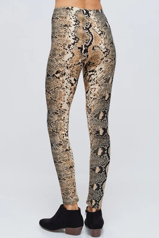 REBEL SNAKE PRINT LEGGING