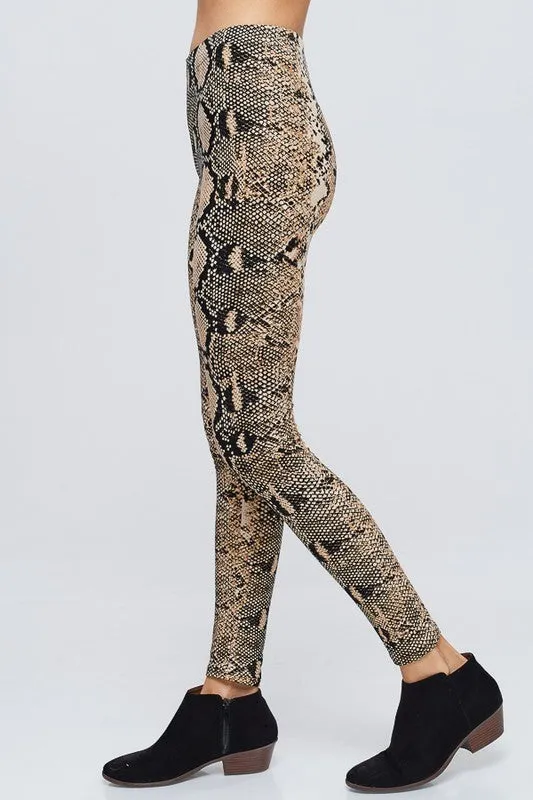 REBEL SNAKE PRINT LEGGING