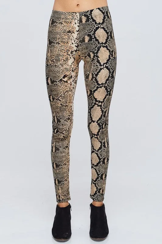 REBEL SNAKE PRINT LEGGING