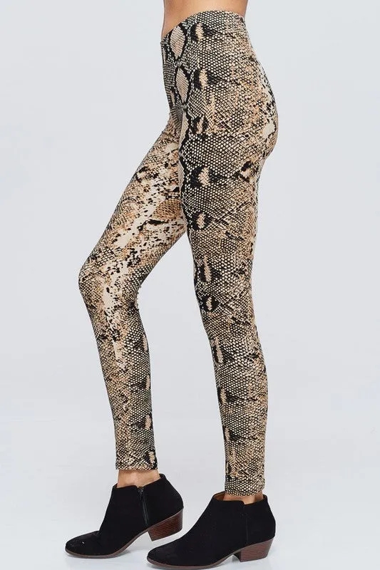 REBEL SNAKE PRINT LEGGING