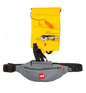 Red Paddle Board Airbelt Personal Flotation Device (PFD) Grey