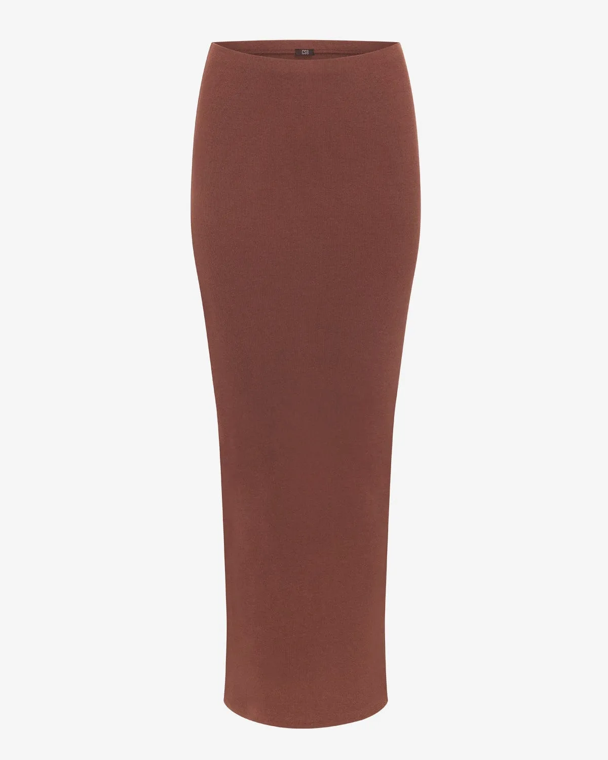 Rib Maxi Skirt | Maple