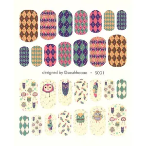 S001 Water Slide Decals