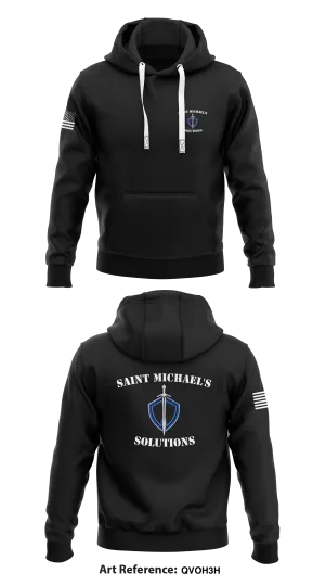 Saint Michael's Solutions Store 1  Core Men's Hooded Performance Sweatshirt - QVOh3H