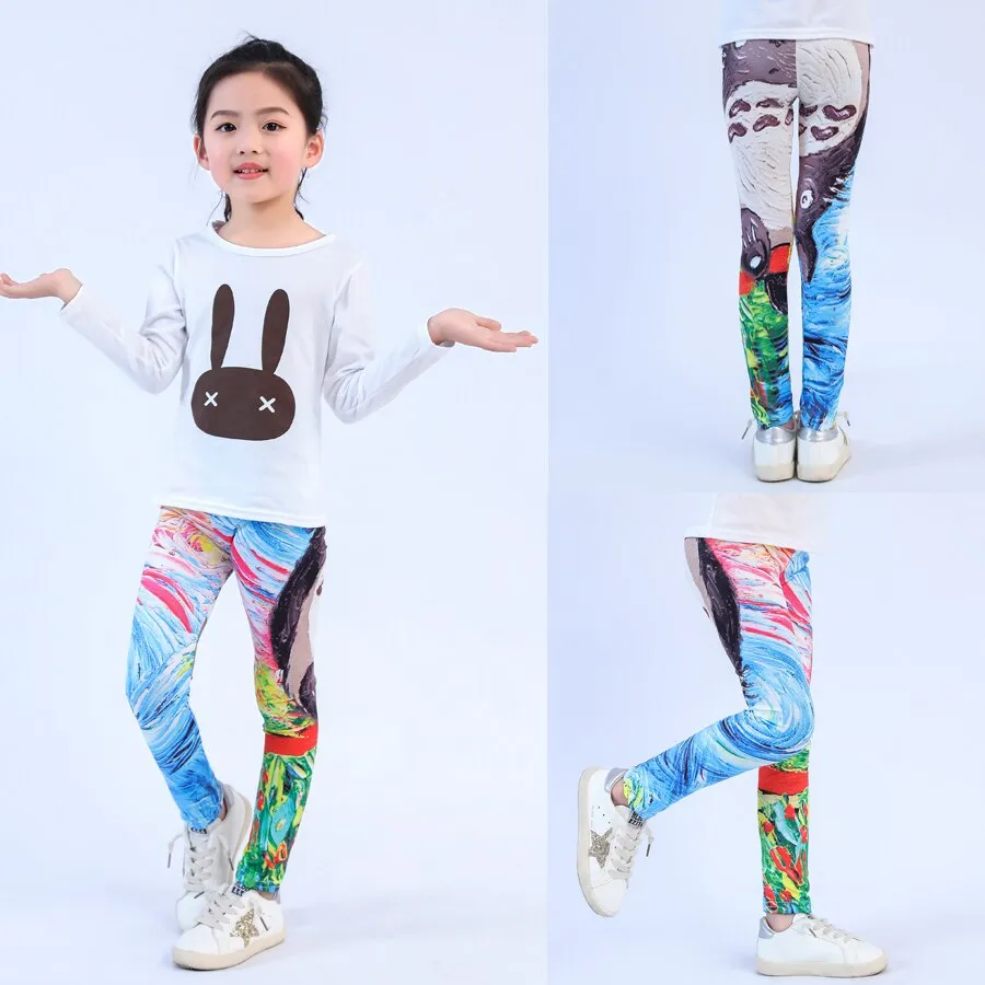 SheeCute girls print leggings Baby Girl Clothes Kids Print Flower Skinny leggings