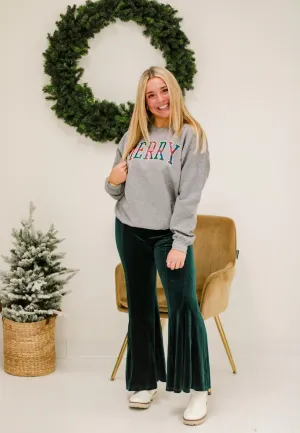 Smarty Pants Velvet in Emerald