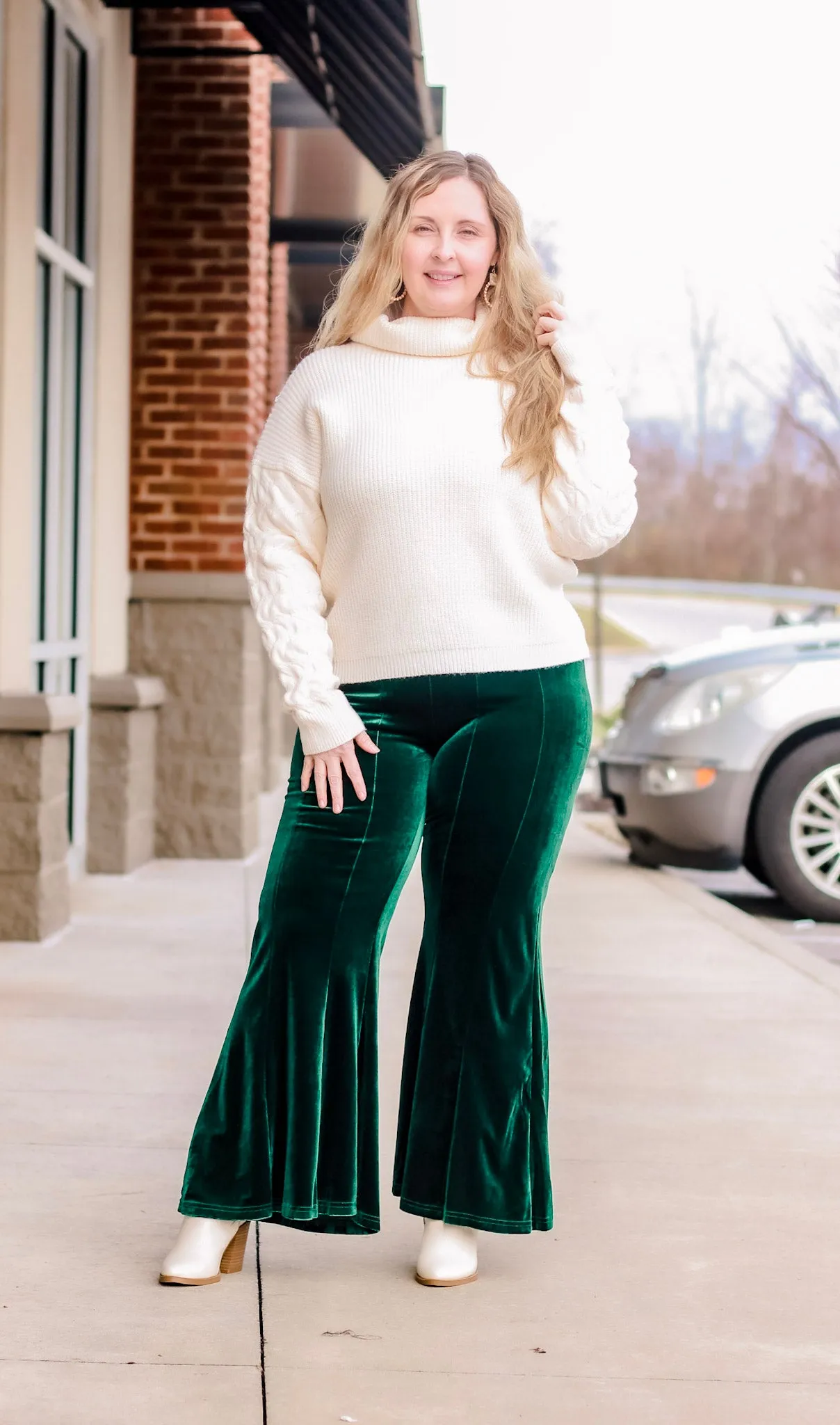 Smarty Pants Velvet in Emerald