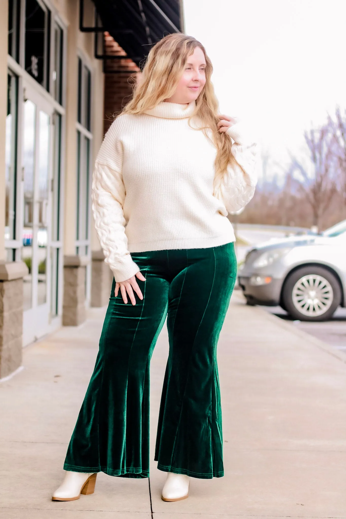 Smarty Pants Velvet in Emerald