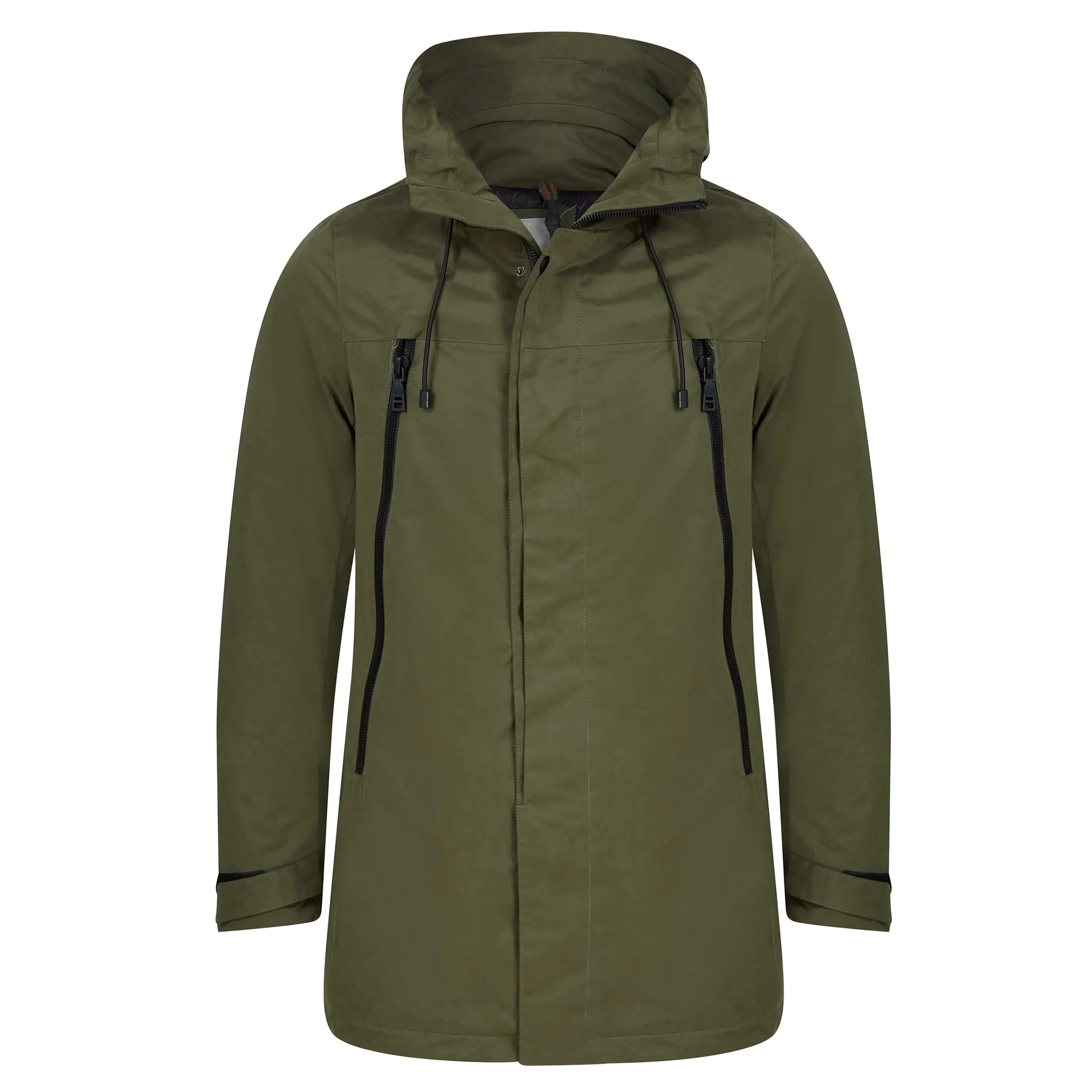 SSEINSE GIUBBINO LONG HOODED FITTED JACKET