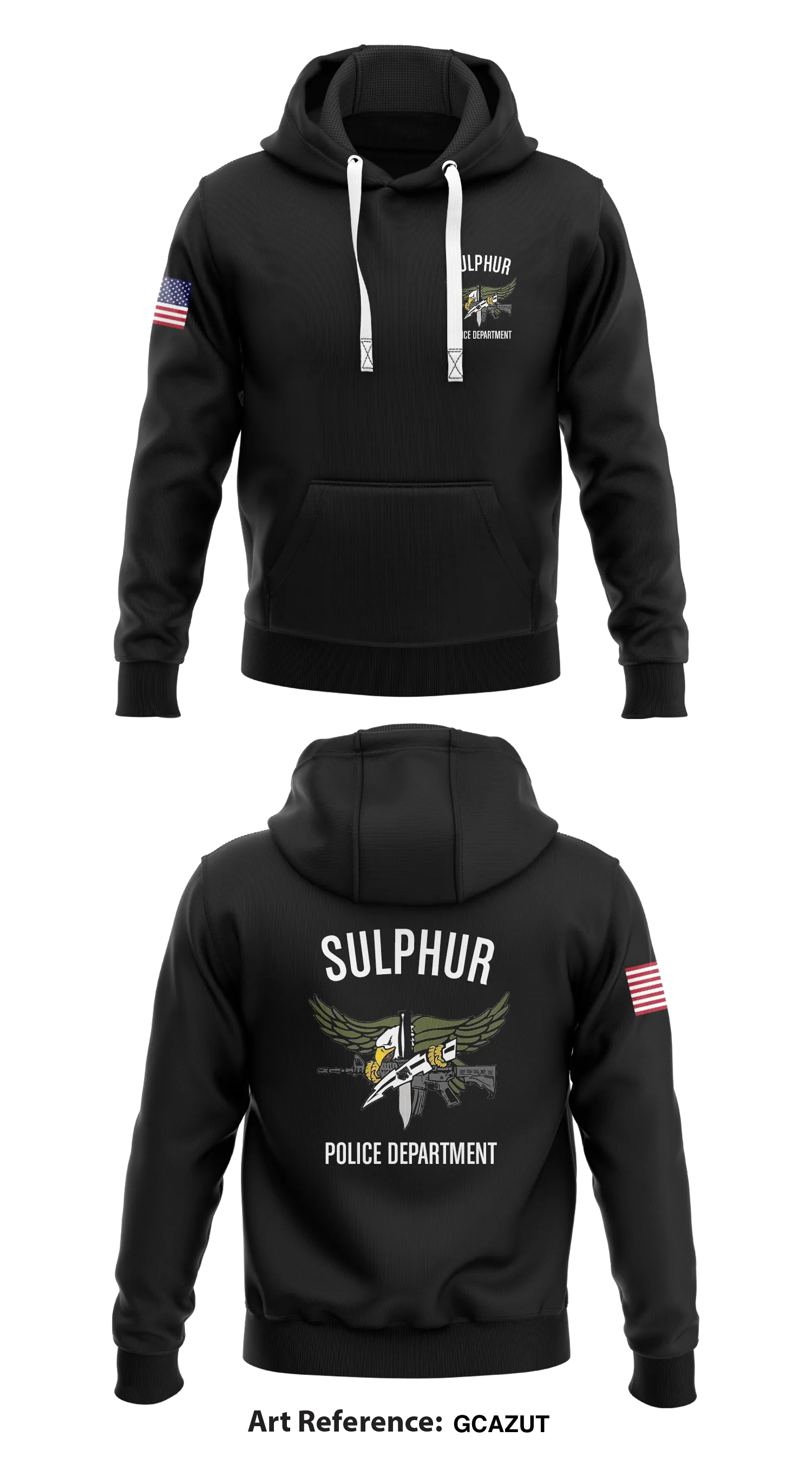 Sulphur Police Department Store 1  Core Men's Hooded Performance Sweatshirt - gCaZut