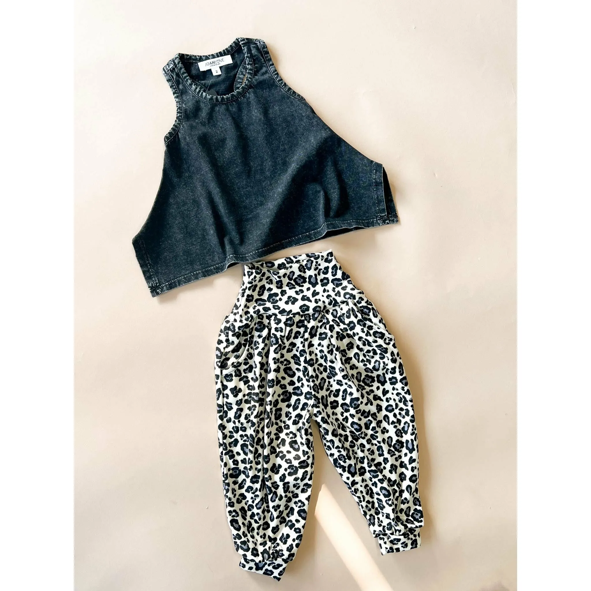 Sumaya | Cream Cheetah Pant