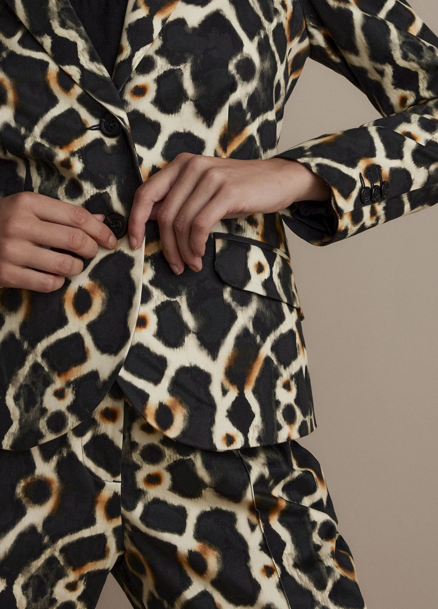 Summum Fitted Tie-Dye blazer