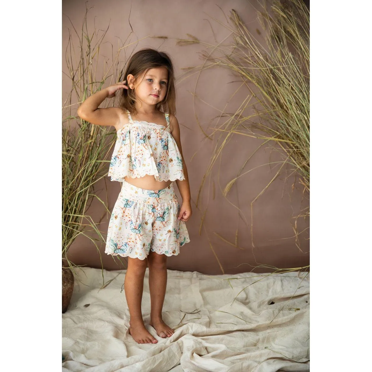 Sweet Heart Shorts-Marshmallow