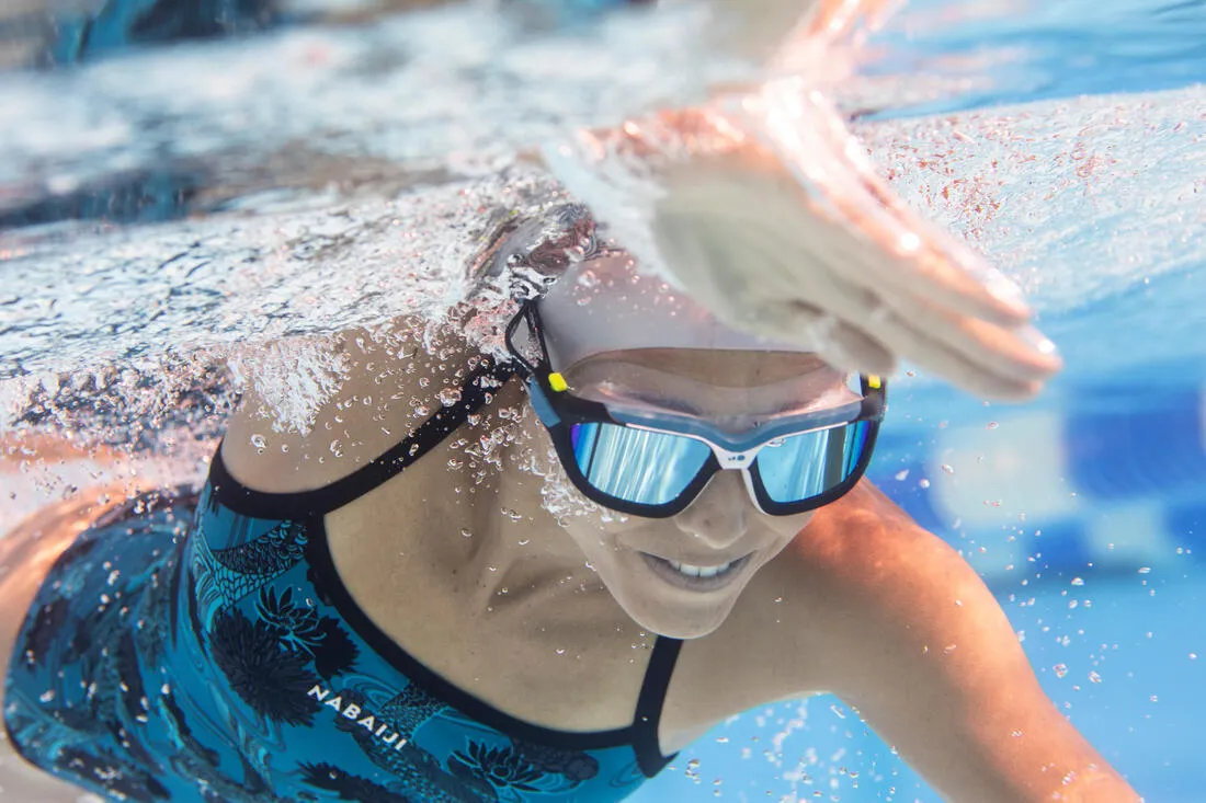 Swimming mask Active - Mirrored lenses - Size large