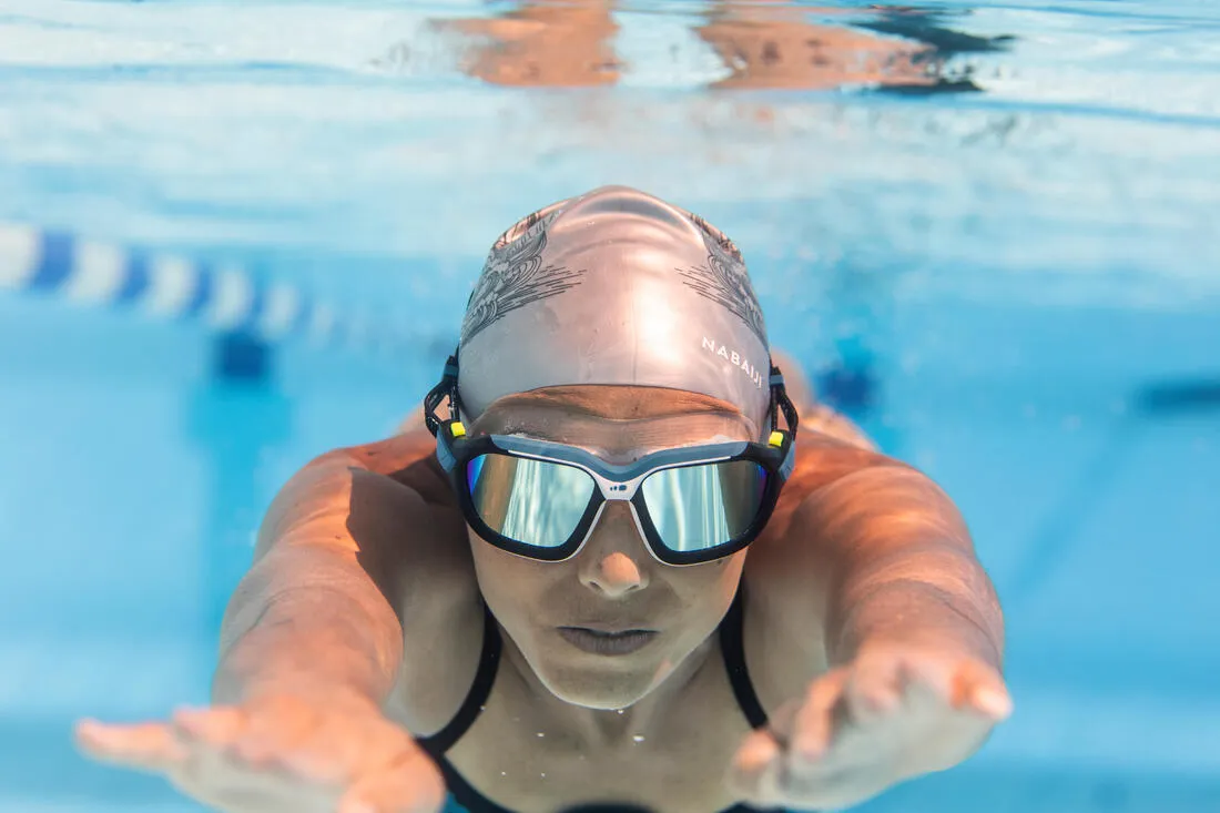 Swimming mask Active - Mirrored lenses - Size large