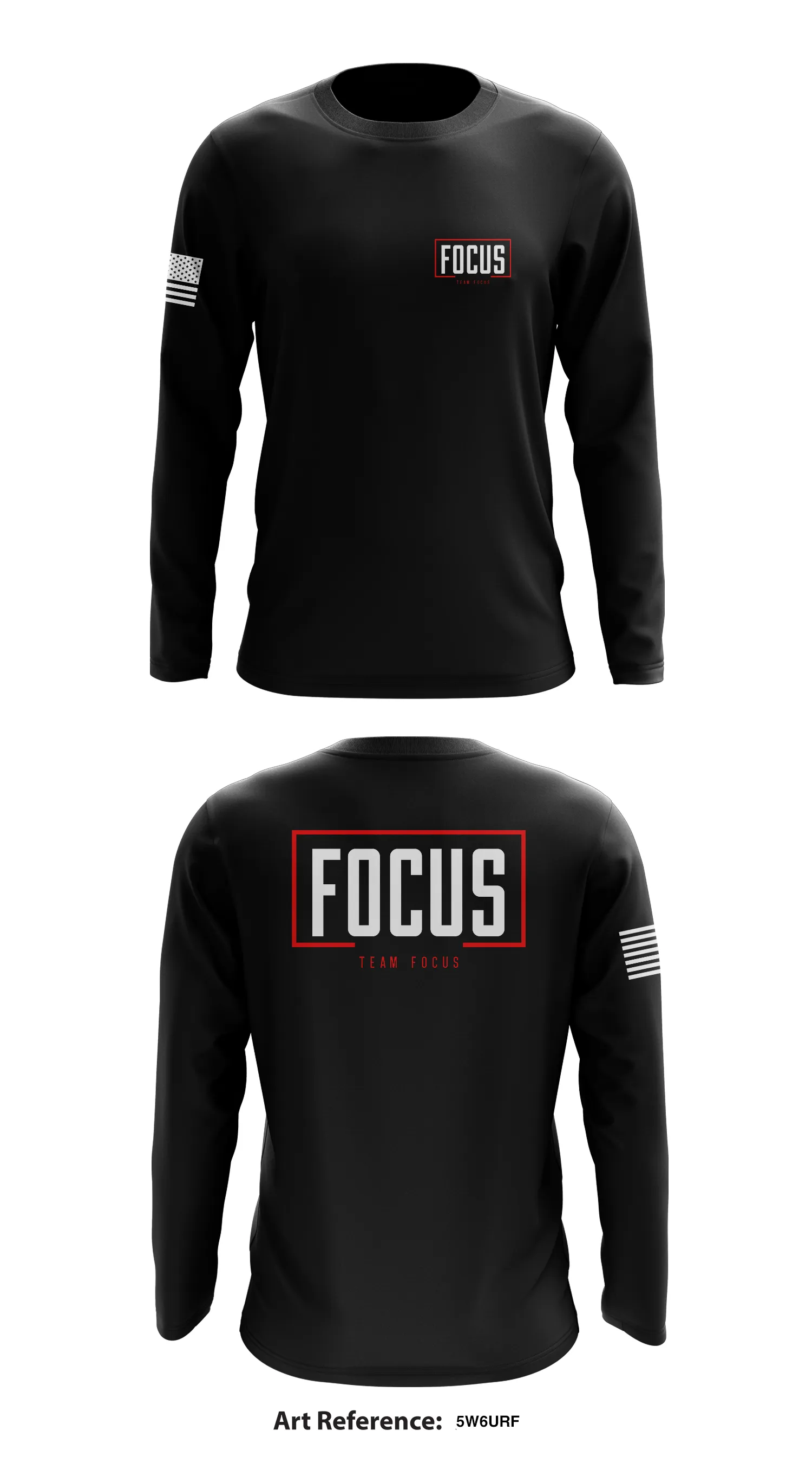 Team Focus Store 1 Core Men's LS Performance Tee - 5w6uRf