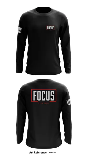Team Focus Store 1 Core Men's LS Performance Tee - 5w6uRf