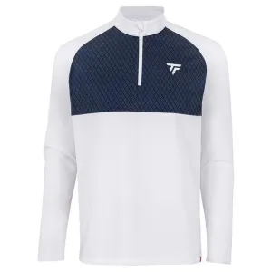Tecnifibre Mens Thermo Badminton Zipper Longsleeve - White
