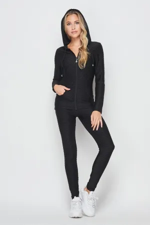 TEXTURED ZIP UP JACKET