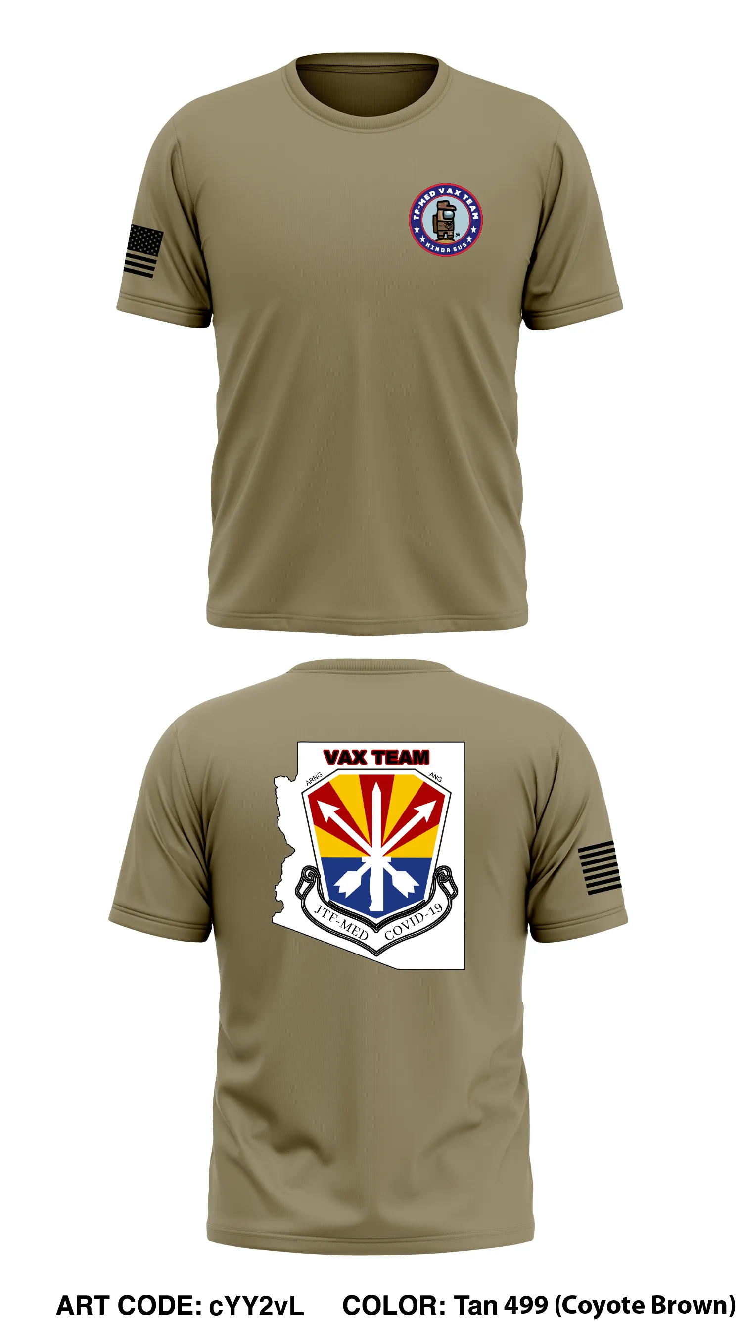 TF-MED Vax Team Store 1 Core Men's SS Performance Tee - cYY2vL