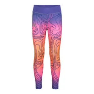 Under Armour Girl's Ombre Swirl Logo Leggings - Afterglow