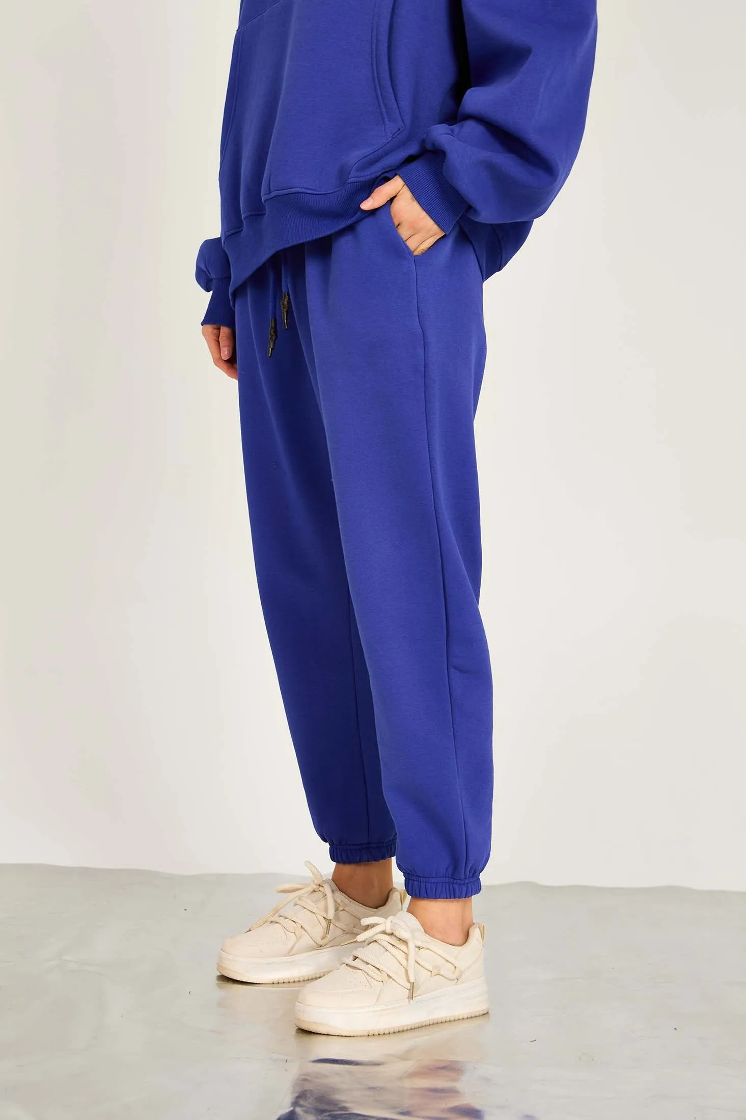 Unisex Loose Fit Sweat Pant Blue