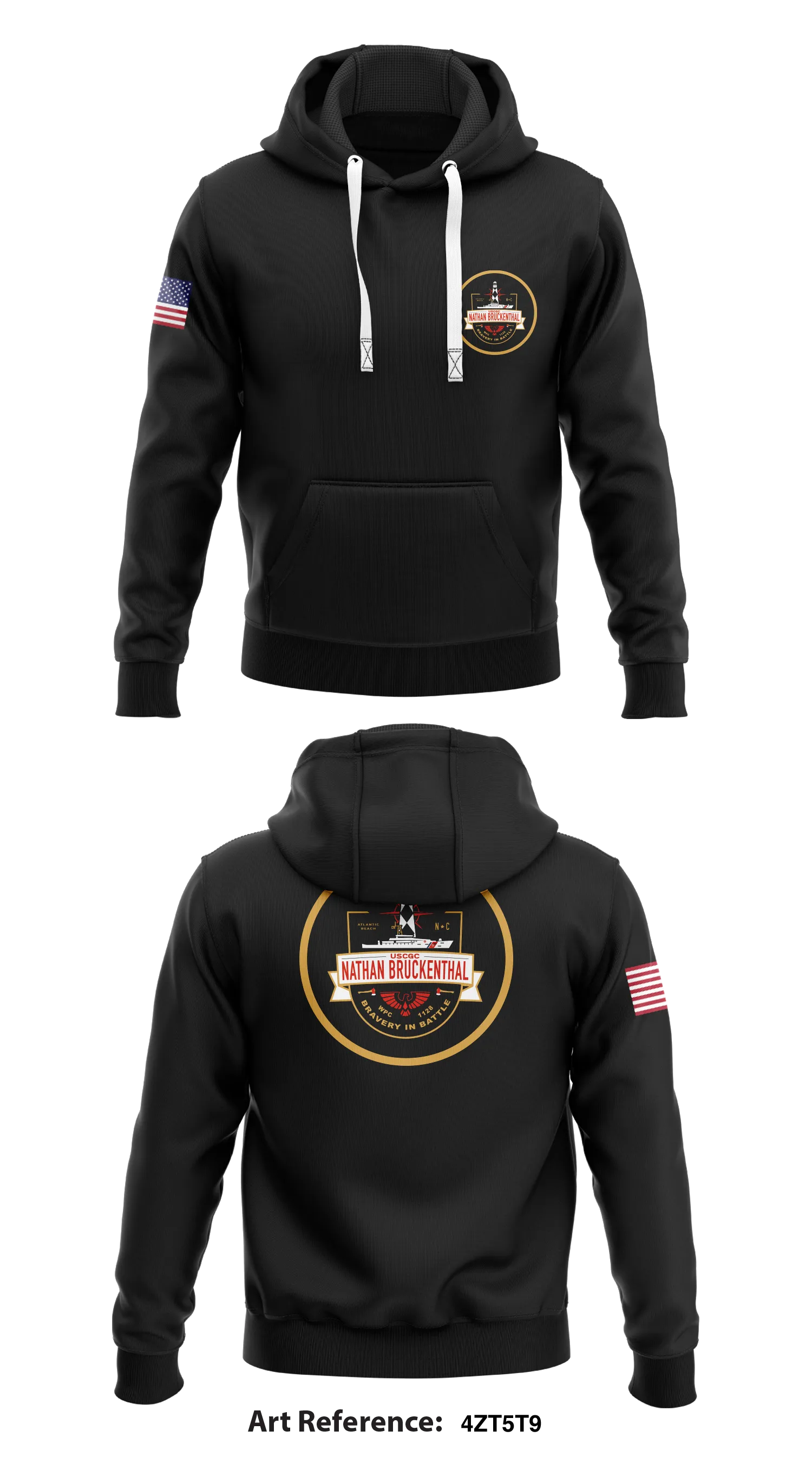 USCGC NATHAN BRUCKENTHAL  Store 1  Core Men's Hooded Performance Sweatshirt - 4Zt5t9