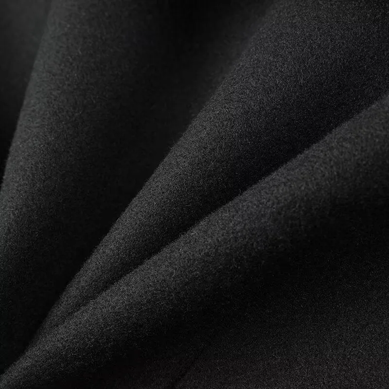 V-Neck Large Collar Fitted Jacket