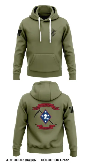 V21 Fox Company "Palerider" Core Men's Hooded Performance Sweatshirt - D6zJ8N