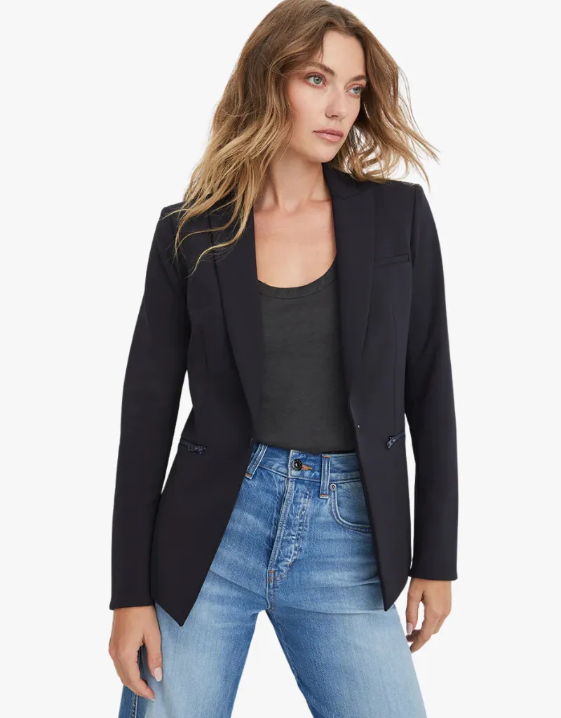 Veronica Beard Iconic Scuba Dickey Jacket in Navy