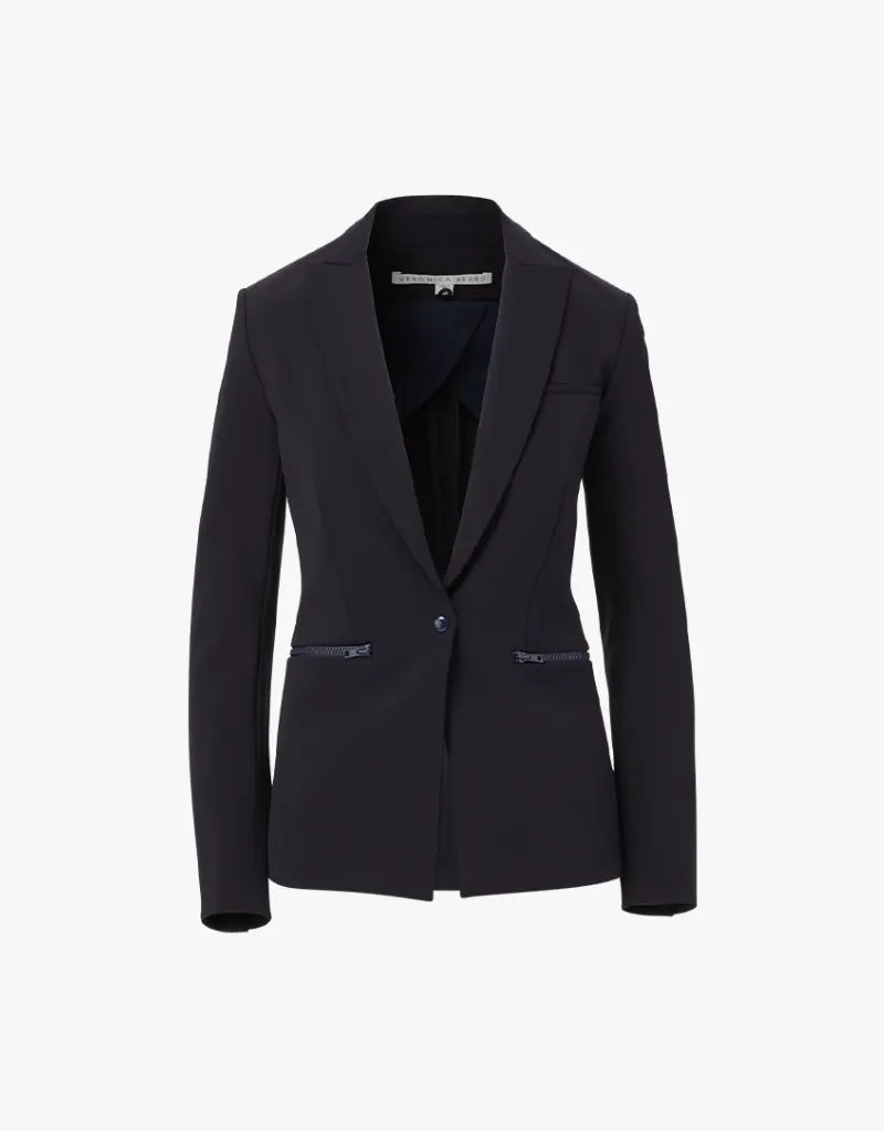 Veronica Beard Iconic Scuba Dickey Jacket in Navy