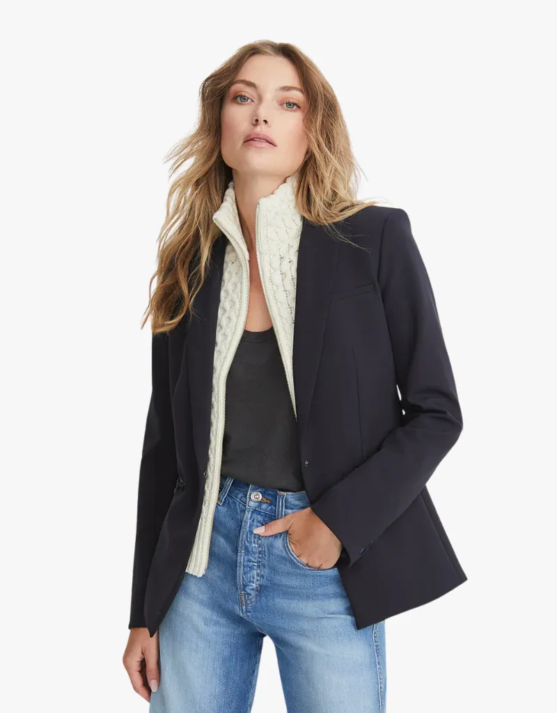 Veronica Beard Iconic Scuba Dickey Jacket in Navy