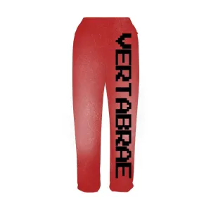 Vertabrae C-2 Sweat Pants Washed (Red & Black)