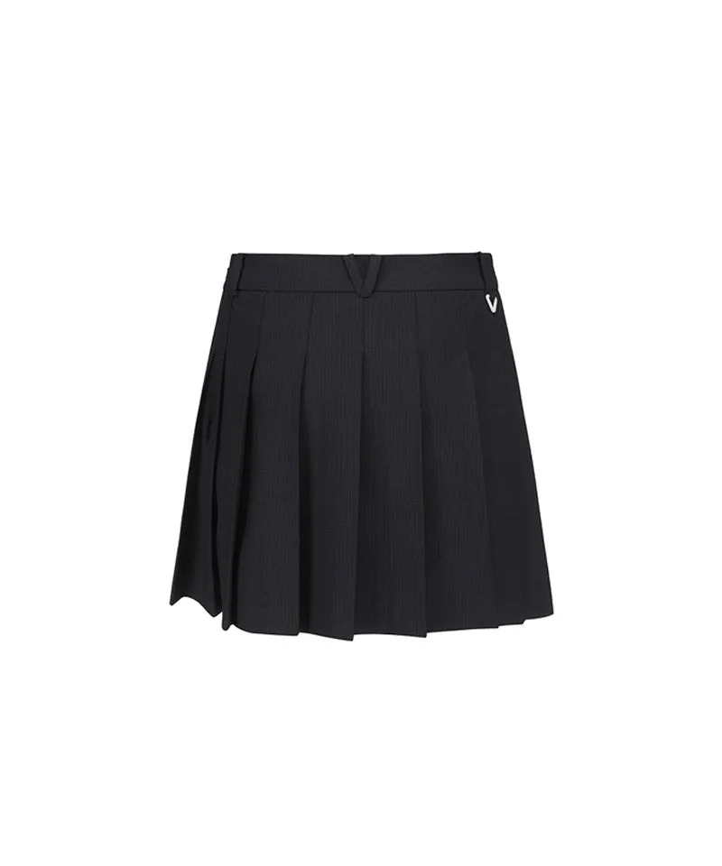 Vice Golf Atelier Women's Basic Pleats Skirt - Black
