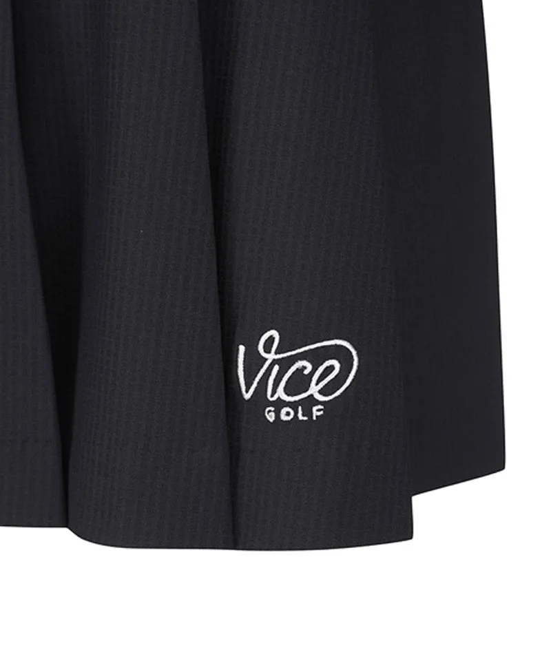 Vice Golf Atelier Women's Basic Pleats Skirt - Black