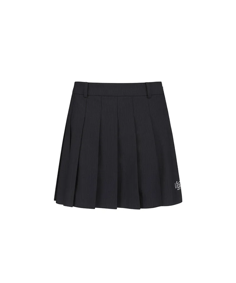 Vice Golf Atelier Women's Basic Pleats Skirt - Black
