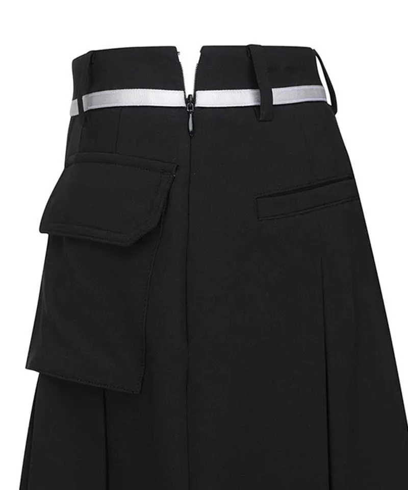 Vice Golf Atelier Women's Cargo Pocket Point Pleats Skirt - Black