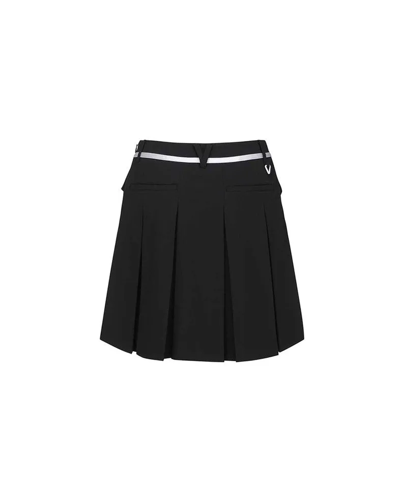 Vice Golf Atelier Women's Cargo Pocket Point Pleats Skirt - Black