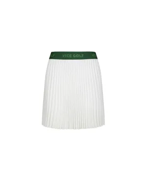 Vice Golf Atelier Women's Florida Pleats Skirt - Bone White