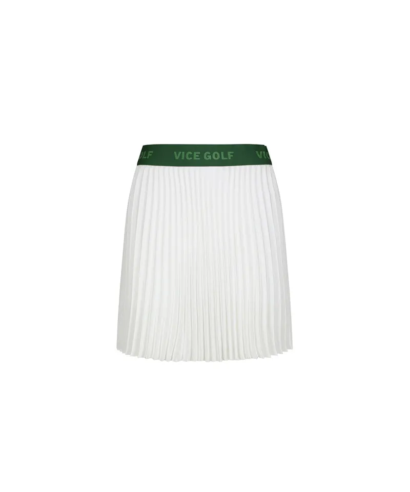 Vice Golf Atelier Women's Florida Pleats Skirt - Bone White