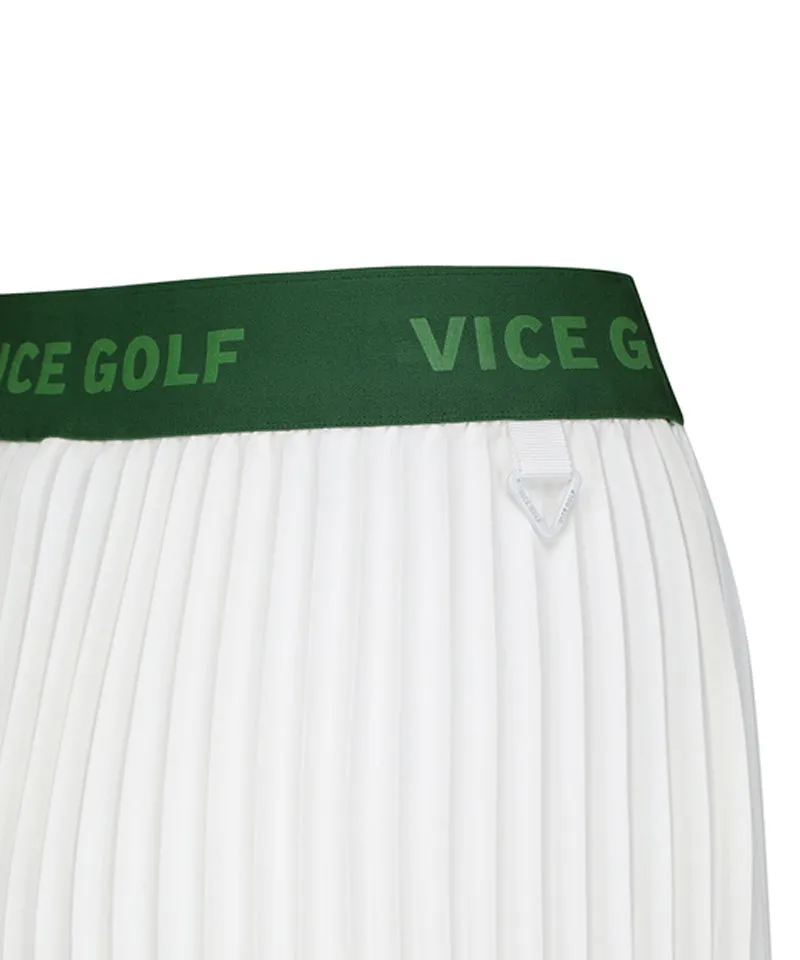 Vice Golf Atelier Women's Florida Pleats Skirt - Bone White