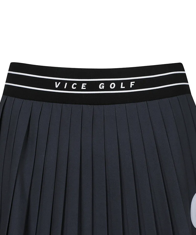 Vice Golf Atelier Women's Vice Liberty Club Pleats Skirt - Black