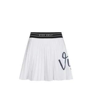 Vice Golf Atelier Women's Vice Liberty Club Pleats Skirt - Off-White