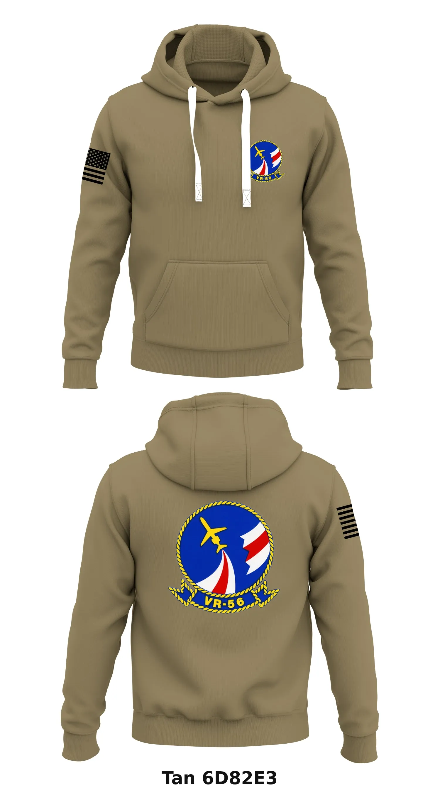 VR 56 Globemasters Store 1  Core Men's Hooded Performance Sweatshirt - 6D82E3