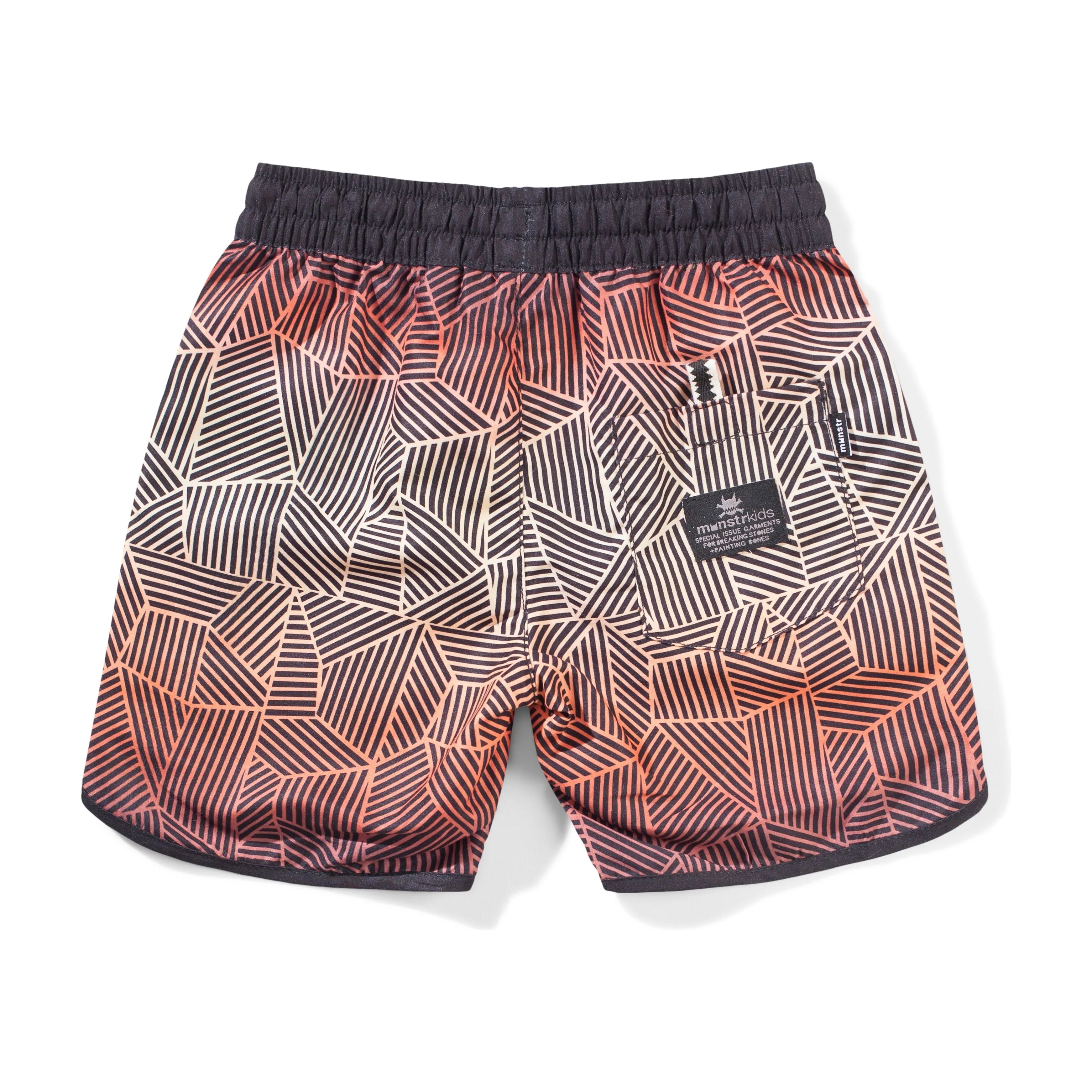 Wavebuoys Bshort - Peach Stripe